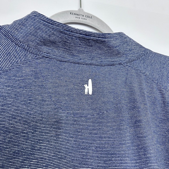 Johnnie-O Vaughn Striped 1/4 Zip Performance Pull Over Size XXL - Picture 7 of 9